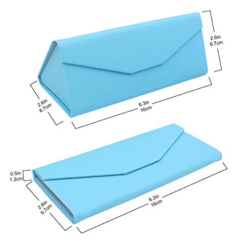 Image of Real Sic Glasses Case for Men and Women - Magnetic Folding Hard Shell Sunglass Holder - Inspired by Solid Color