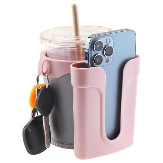 Tobefore Bike Cup Holder Bike Water Bottle Holder Handlebar with Cell Phone Keys Bike Cup Holder Leather Bicycle Drink Beer Holder for Beach Cruiser Commuter Bike