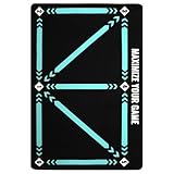 AyeVision Football Soccer Training Mat Footstep Training Carpet Anti-slip Agility Training Playing Field Equipment (Turquoise, Large (60cm*90cm))