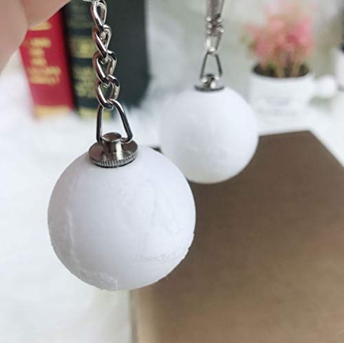 Ztop Led Moonlight Keychain,3D Print Nightlight With 7 Colors Change For Novel Gifts, Key Ring, Key Ring #TOP7