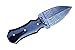Damascus Steel Hunting Knife with Sheath Double Edge Blade Small Hunting Knife