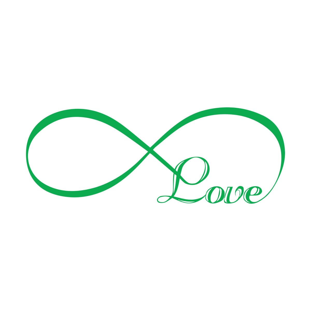Infinite Romantic Love Quote Wall Sticker for Bedroom Decoration Wall Decal Frase Stickers Girls Room Mural Wallpaper Small - 21x57cm โ image 1