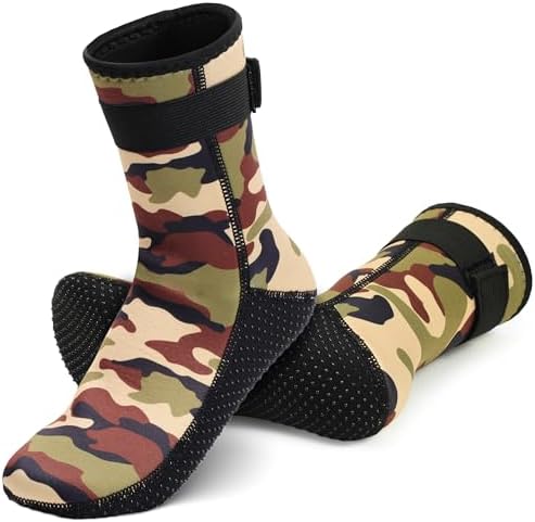 YOTAN Neoprensocken Kinder 3mm, Rutschfeste Warm Halten Schwimmsocken | Neopren Socken Beachsocken Wattsocken Tauchsocken für Wassersport, Surfen, Strand & Tauchen, Atmungsaktiv, J
