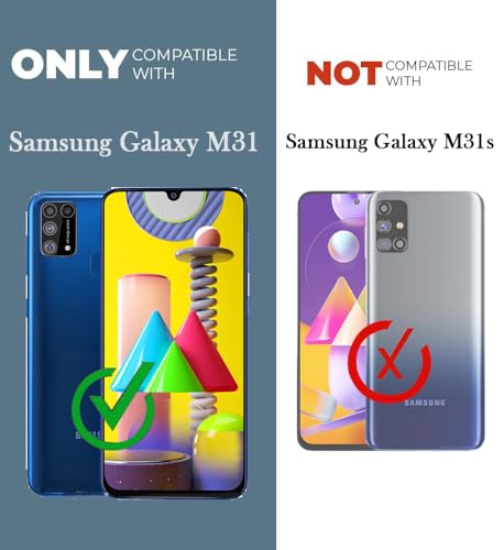 Image of Jkobi Back Cover for Samsung Galaxy M31 | M31 Prime (Silicone Clear Shockproof Case with Camera Protection | Soft and Flexible | Transparent)