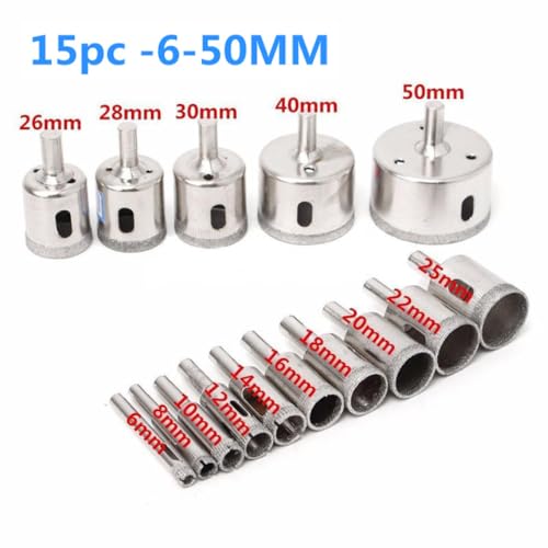 Set de brocas para porcelanato 15 piezas 6.5 mm miniatura 2