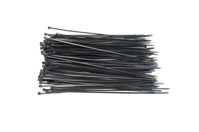Generic IMC 100 Pcs 150mm x 2mm Electrical Cable Tie Wrap Nylon Fastening Black