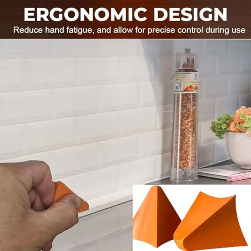 6 Stück Silikon Naht Werkzeug, Silicone Seam Tools, 3+6mm/10+16mm Fase, Multifunktional Silikonentferner Werkzeug Set, Silicone Dichtungs Werkzeug für Fliesen Boden