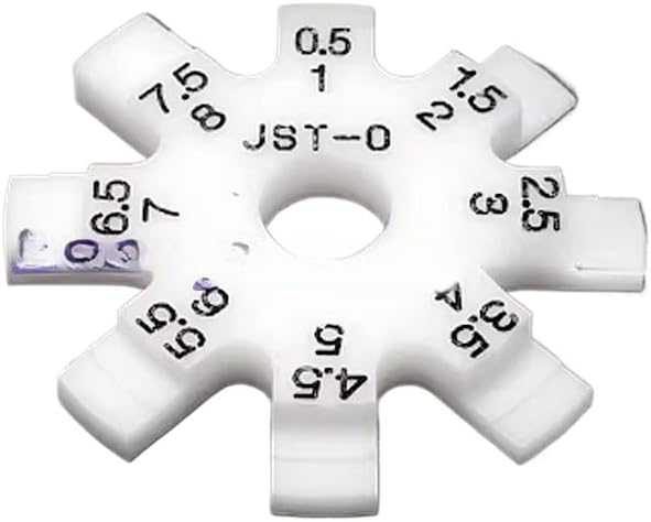 1pc Gauge Disc Gap Ruler Octagonal Feeler Round Plastic Anti scratch 0.5
