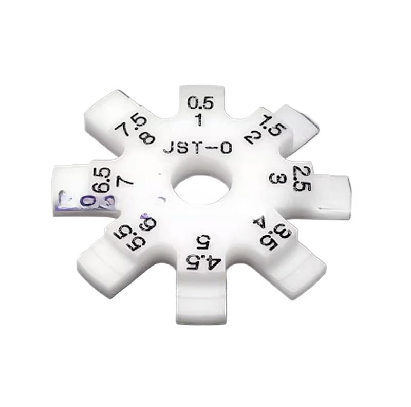 1PC New FOR Disc Gap Ruler Octagonal Feeler Gauge Round Plastic Anti-scratch 0.5-8mm