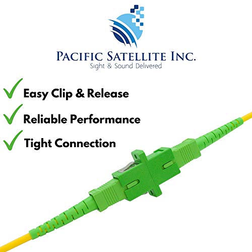 Pacsatsales -Sc/Apc To Sc/Apc Fiber Couplers - 10 Pack - Single Mode Sc-Apc Fiber Connector. Scapc Fiber Optic Couplers Extend Apc Fiber Cables. 10 X Sm Sx Scapc Fiber Adapters Included #TOP1