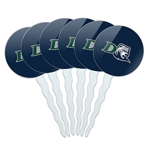 Drew University Primary Logo Cupcake Picks Toppers Decoration Set of 6