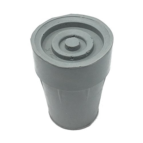 Pcp Replacement Cane Tips, 3/4 Inch / 1.9 Cm Diameter (Gray, Two Tips), Grey, 3/4-Inch Diameter #TOP2