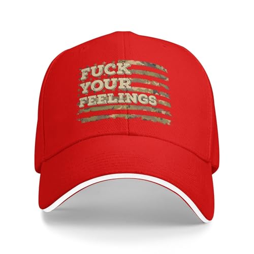 Anceky Gorra clásica Negra con Frase Tus Sentimientos para Hombre y Mujer
