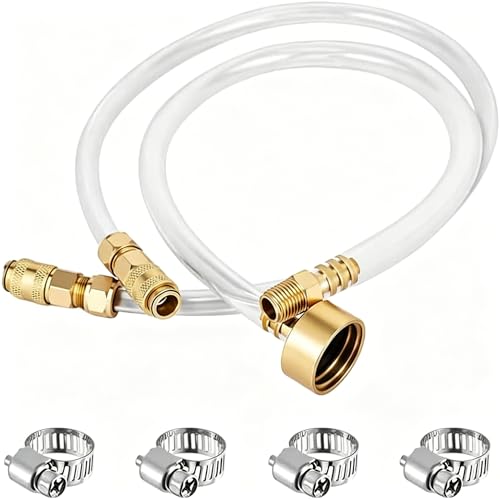 Hydraulic Steering Bleed Kit compatible with sea star Leak-Proof Quick Connect Marine Bleeder Tool Upgraded Cap for Smooth Fill Drain Heavy Duty Brass Type Universal Boat HydraulicMaintenance Tool