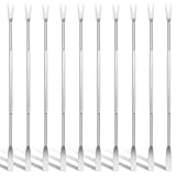 10 pcs Stainless Steel Seafood Forks Crab Utensils 6.8 Inch Lobster Picks