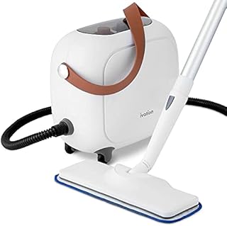 Ivation All in One Household Steam Cleaner with 17 Accessories, Multi-Purpose Chemical-Free Cleaning and Sanitizing System for Floor, Bed Bugs, Clothes, Ovens, Curtains and Carpet