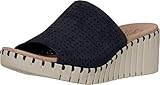 Skechers Unisex Slide Wedge Sandal, Black, 9 US Women