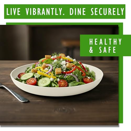Image of 10In Deep Dinner Plates Set of 6, Reusable Melamine Camp Plates