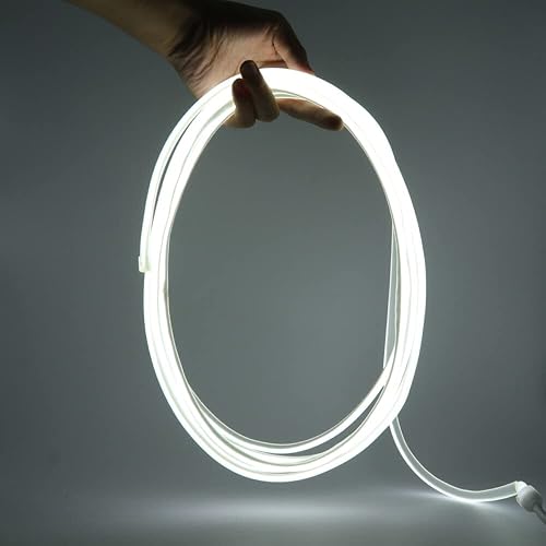 Miniatura 2 de Wisada Tira de luz LED de neón COB de 1M, 288 LEDsm FCOB LED impermeable, de silicona, 110 V, de alta densidad, flexible, superbrillante, 6000 K,