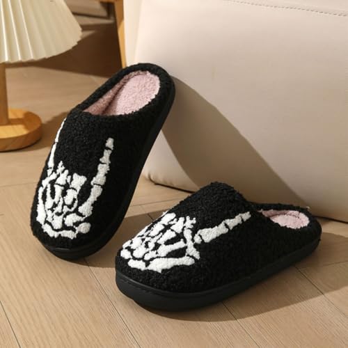 Men Women Indoor Anti-slip Warm Slippers Plush Cozy Home Shoes3