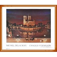 Amazon | ポスター ミッシェル ドラクロア ノートルダム寺院 額装品