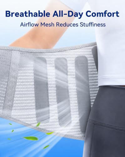 SOLOEVER Lower Back Support Brace (S-XXL, Gray) $12.99 + Free Shipping w/ Prime or on $35+ + 54% Off Code C3WWFJ67 Prime - image 6