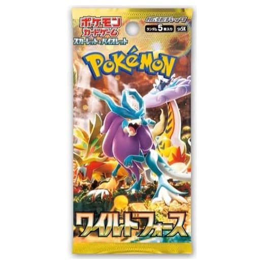 Jeu de Cartes Pokémon Wild Force Booster Pack (5 Cartes par Paquet) vers Japonais