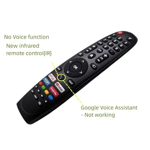 Image of Compatible for Compaq Tv Remote Original Suitable Smart Android FHD UHD Television 32 43 50 55 inches and Make Sure Existing Remote Match Exactly to Replicate and Perform Comfortably.