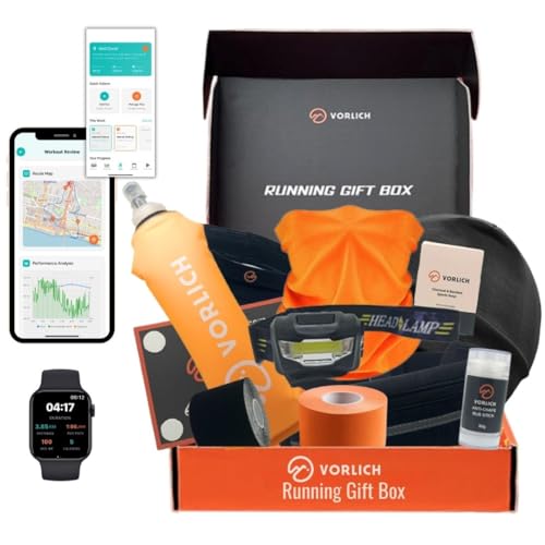 Vorlich Running Gift Box – 13 Essential Items for Runners Female & Men – Includes Run APP....