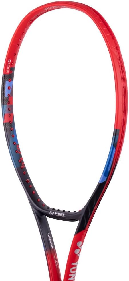 Yonex Vcore 98 (305G) Scarlet Unstrung 305G Tennis Racket Competition Racket Red - Blue