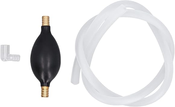 Tea Tray Drain Pipe Kit,Tea Tray Drain Hand Suction Ball Pump Pipe Kit Copper Head Leakproof for 1.2cm Diameter Hose for Kitchen Home Tea House