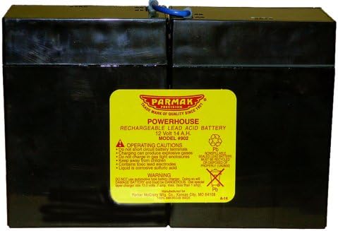Parmak 902 12-Volt Gel Cell Battery for Solar Powered Electric Fences,Black