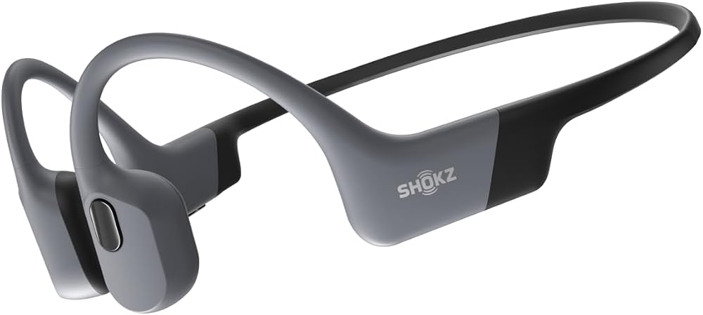 SHOKZ OpenSwim Pro Open-Ear MP3 Headphones, Grey, IP68 Waterproof, 32GB MP3