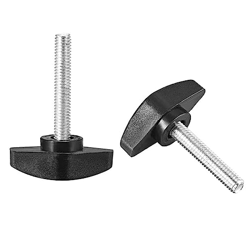 TA-VIGOR Handle Knobs Clamping T-Shape, M6 x 35mm Handle Gripandles Screw Knob for Machine Tools 8Pcs, White - Image 3