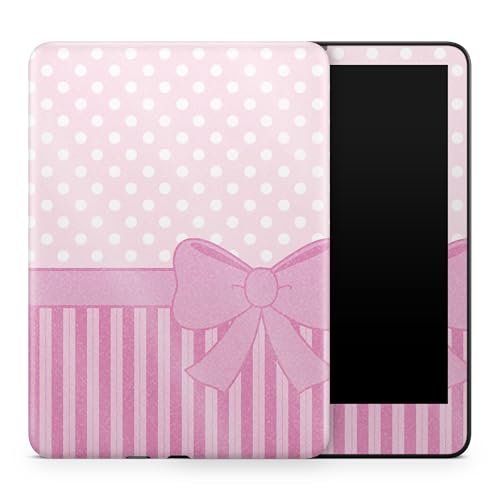 Glossy Glitter Tablet Skin Compatible with Amazon Kindle Colorsoft (2024) - Pink Present - Premium 3M Vinyl Protective Wrap Decal Cover - Easy to Apply | Crafted in The USA by MightySkins
