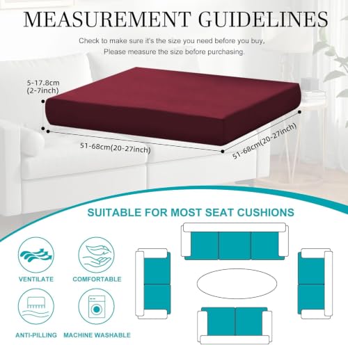 Image of 12 Pcs Outdoor Cushion Covers, Patio Sofa Cushion Covers Replacement