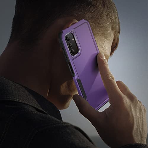 Lk For Samsung Galaxy A13 5G Case, Galaxy A13 5G Case With Screen Protector, Dual Layer Heavy Duty Tough Rugged Shockproof Protective Phone Case For Samsung A13 5G, Purple #TOP5