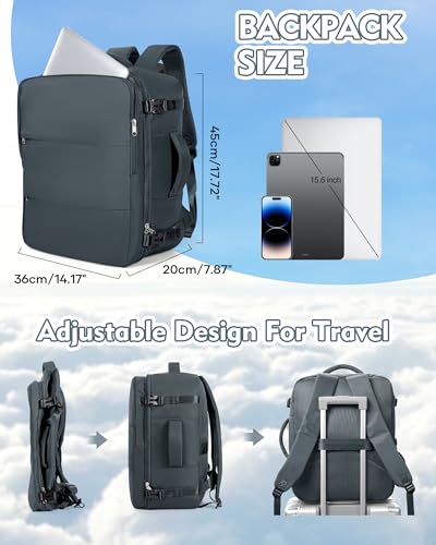 Image of suradar Travel Backpack Carry On Backpack Flight Approved