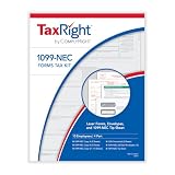ComplyRight TaxRight Set 1099-NEC (4-Part) with Self-Seal Envelopes, No Software, 10-Pack, Tax...