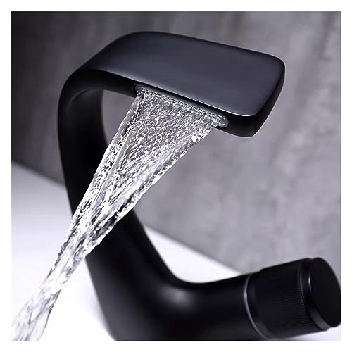 Mitigeur chrome cascade avec commande chaud froid précise pour évier de salle de bain - 5