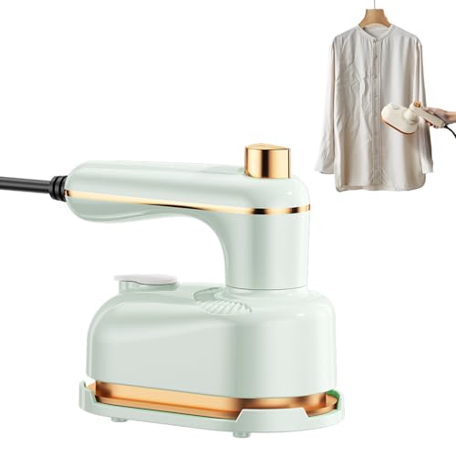 Ailsion Steam Iron, Ailsion Steamer, 2 In 1 Handheld Portable Iron, 2 In 1 Mini Travels For Travel And Home, Steam Cleaner With Powerful Steam Output (A-green)