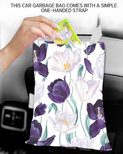 Image of Hanging Car Trash Can and Bag for Accessories