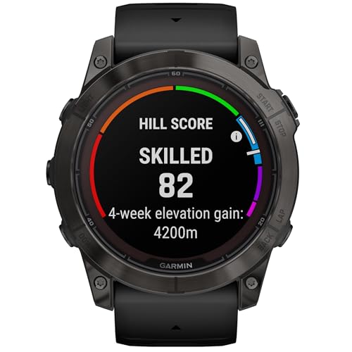 Image of Garmin Fenix 7X Pro Sapphire Edition Smartwatch with Band, 51 mm Case, Carbon Gray /Black