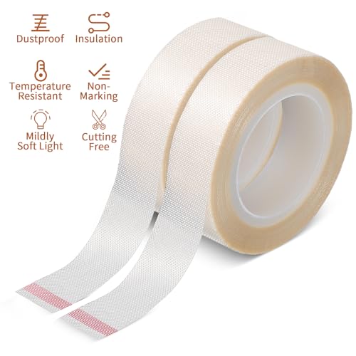 2 Rollen LED Verdunkelungsband Streifen Abdeckung Dimmen Light Dimming Tape Aufkleber Reduziert Blendung bei gleichbleibender Helligkeit für LED Strip TV Hintergrundbeleuchtung Schlafzimmer Deko