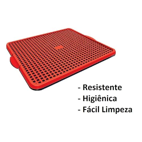 Genérico, Banheiro Canino Sanitário Indicador Xixi Vermelho 47cm Dogs