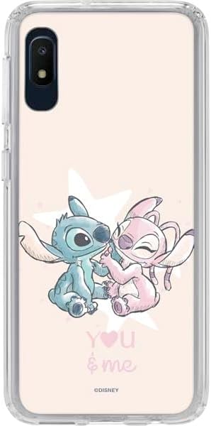 Skinit Clear Phone Case Compatible with Galaxy A10e - Officially Licensed Disney Lilo and Stitch Stitch and Angel Design