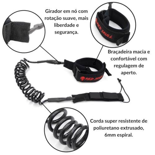 Leash Body Surf Strep De Braço C/Regulagem Strep Regular