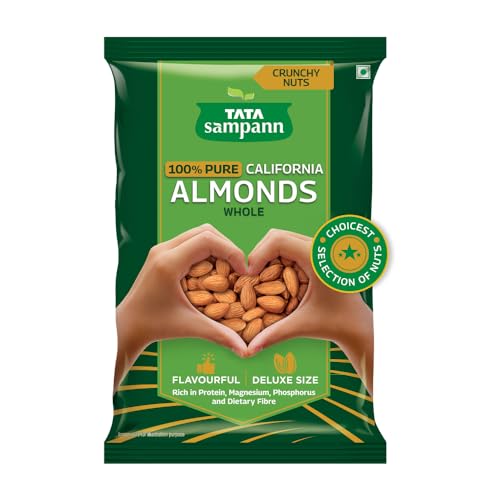 Tata Sampann Pure California Almonds, 1kg - Image 2