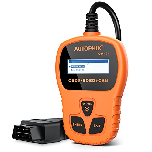 Autophix OM121 OBD2 reader，Car Check Engine Light Fault Error Code Scanner, obd 2 odb2 obdii CAN Diagnostic Scan Tool with Live Data, I/M readiness and Freeze Frame