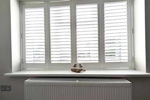 White UPVC Window Board/Cill Cover 2m Long 9mm Thick Including End Cap Plastic Window Sill Capping (175mm Depth)